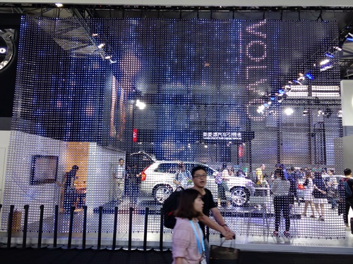 LED curtain system