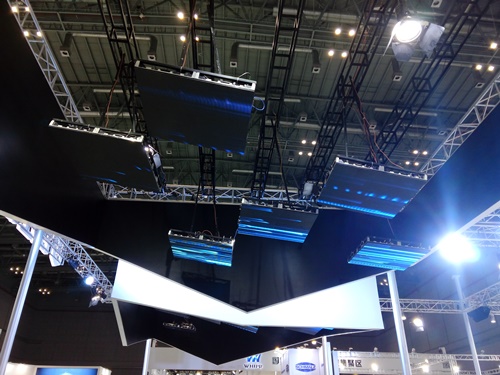 Multi-screen LED ceiling